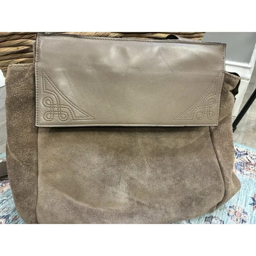 NWT Vintage Kenneth Cole Deadstock Brown Suede Crossbody – Early 2000s Y2K